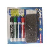 Expo Assorted Color Dry Erase Markers (Chisel Tip)